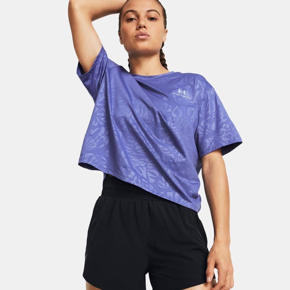 🆕 NWOT Under Armour Emboss Crop Top